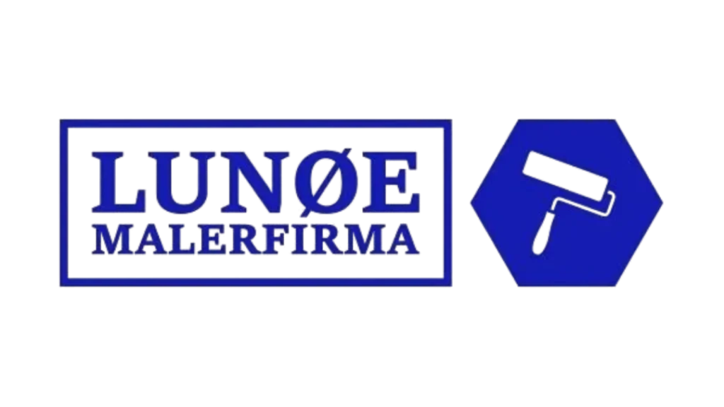 Logo af Lunde Malerfirma med malerpensel og navn.